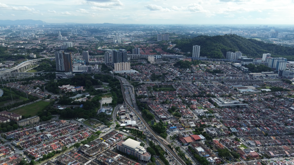 Aerial view of Cheras KL